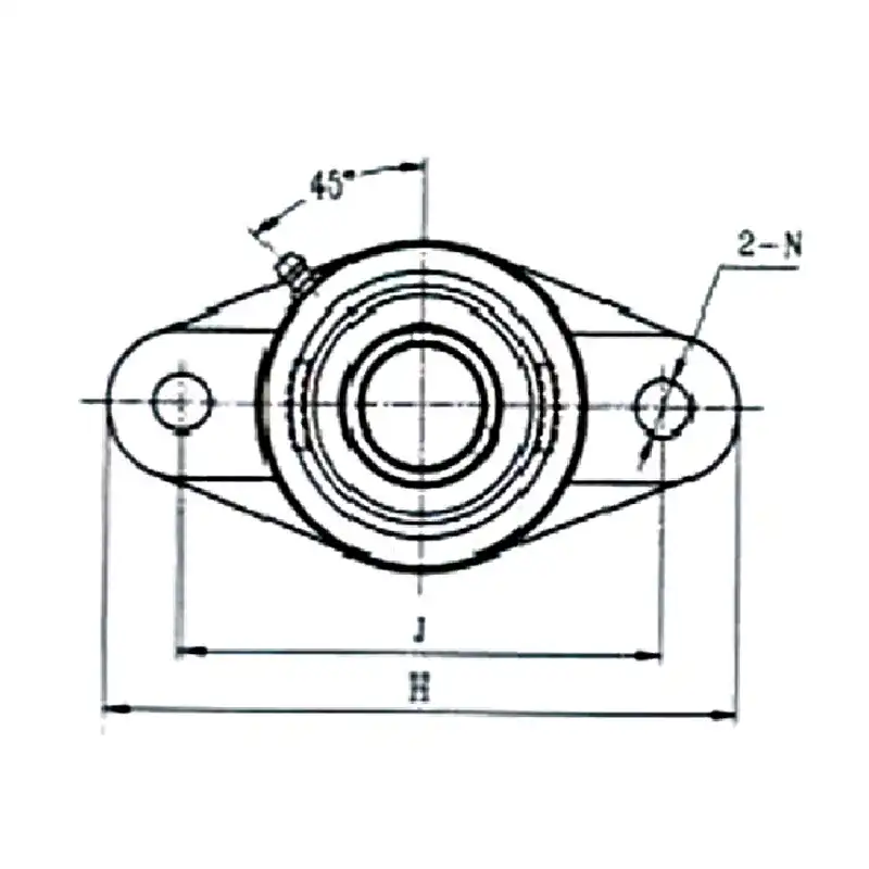 Strukturzeichnung 带顶丝菱形座 UCFL200